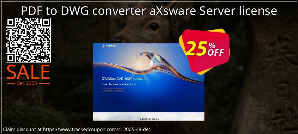PDF to DWG converter aXsware Server license coupon on Easter Day offering discount