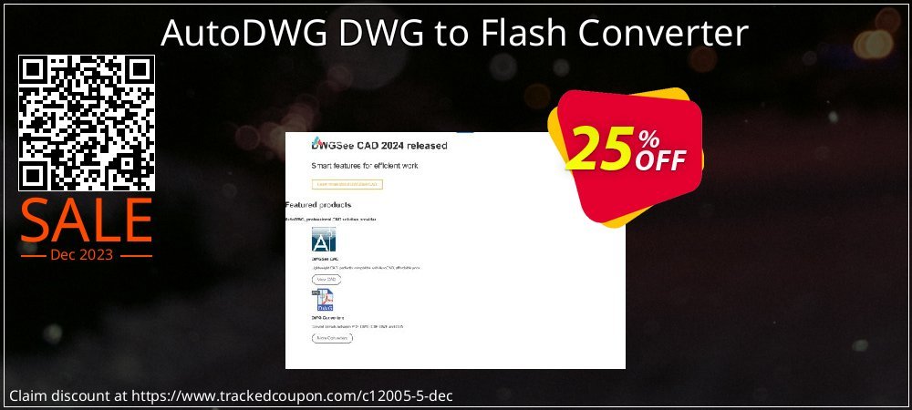AutoDWG DWG to Flash Converter coupon on National Walking Day super sale