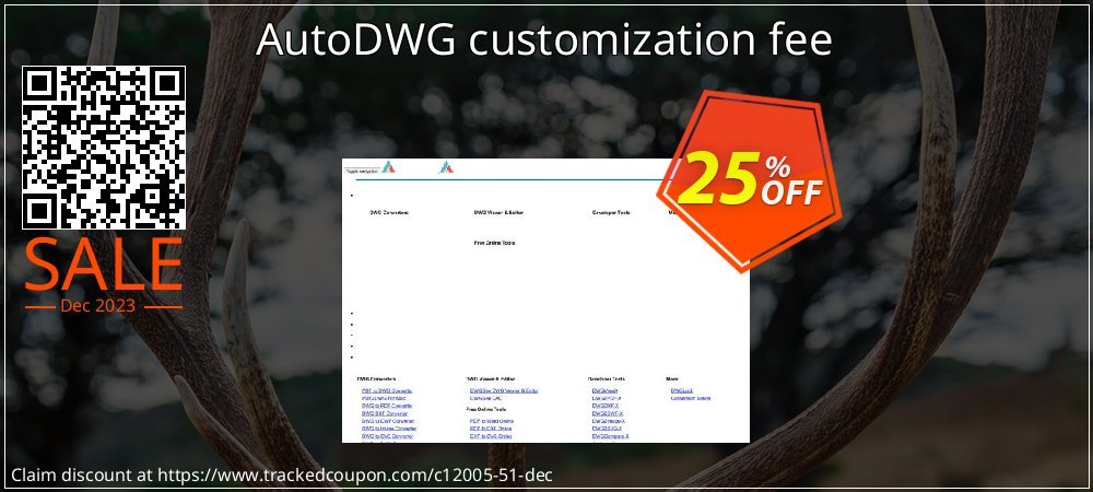 AutoDWG customization fee coupon on World Party Day discounts