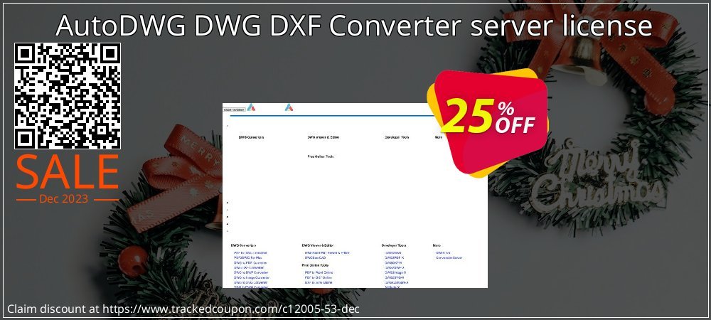 AutoDWG DWG DXF Converter server license coupon on Virtual Vacation Day promotions