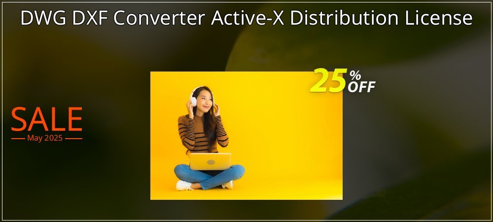 DWG DXF Converter Active-X Distribution License coupon on Virtual Vacation Day offering discount