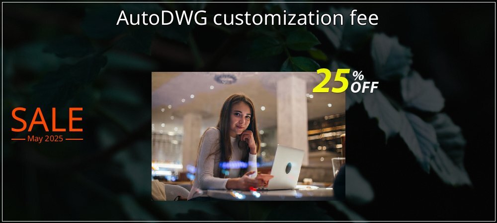 AutoDWG customization fee coupon on National Pizza Party Day offer