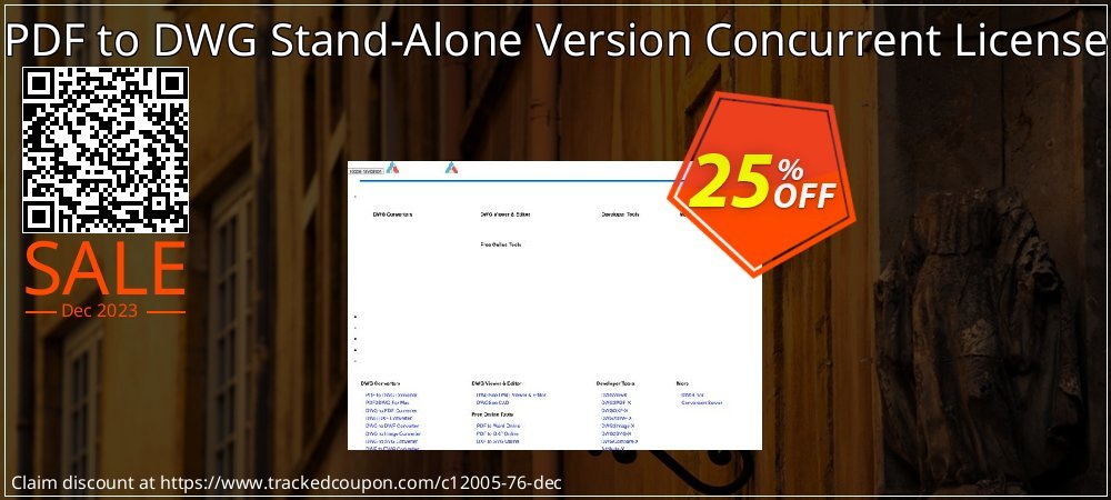 PDF to DWG Stand-Alone Version Concurrent License coupon on National Loyalty Day super sale