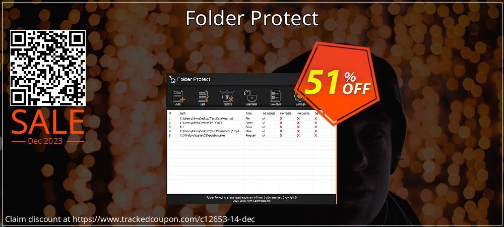 Folder Protect coupon on Tell a Lie Day super sale