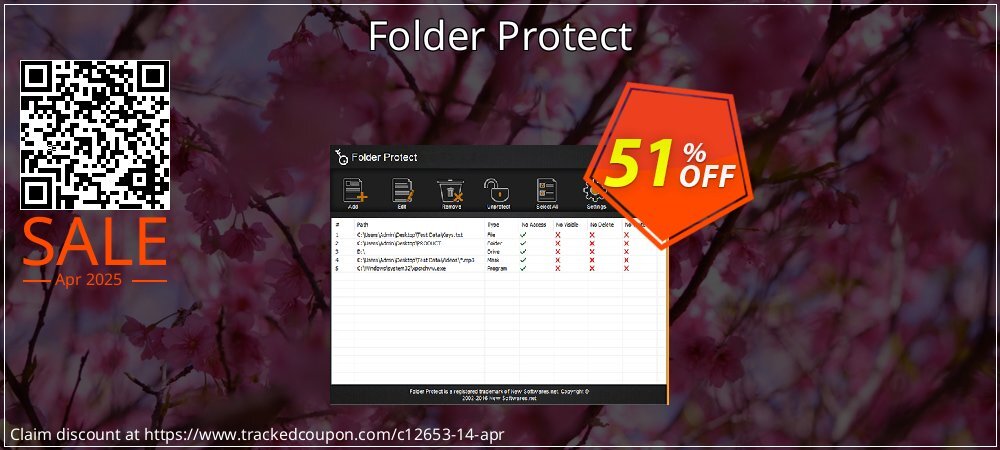 Folder Protect coupon on April Fools' Day offering sales