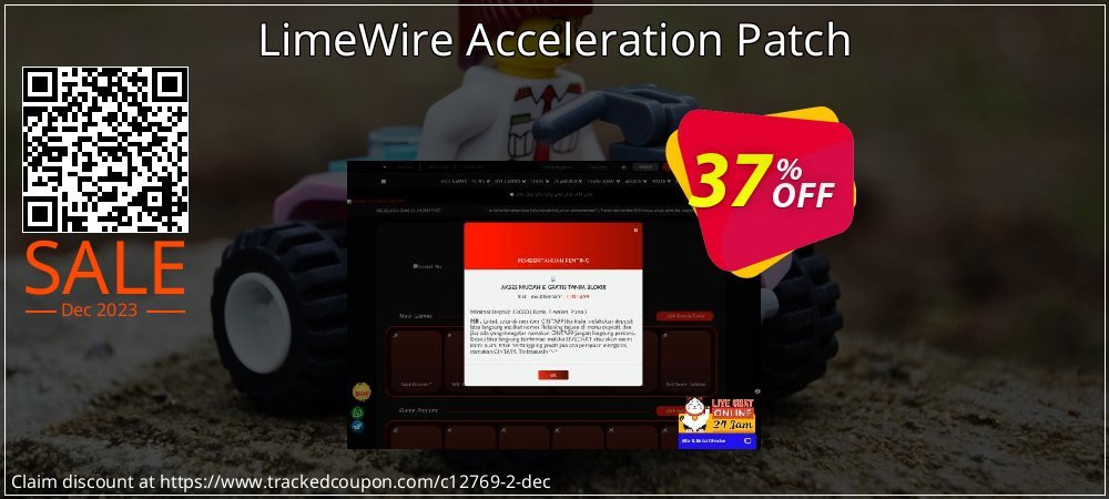 LimeWire Acceleration Patch coupon on April Fools' Day offer