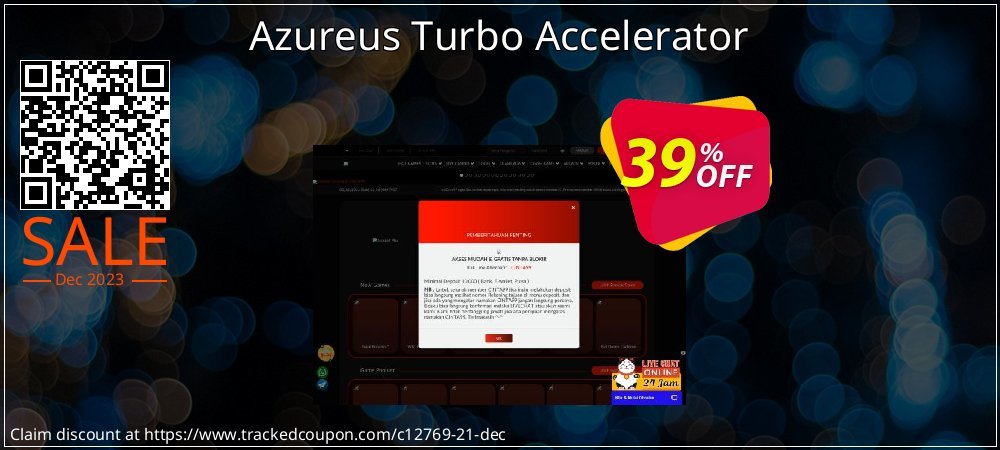 Azureus Turbo Accelerator coupon on World Whisky Day offering discount