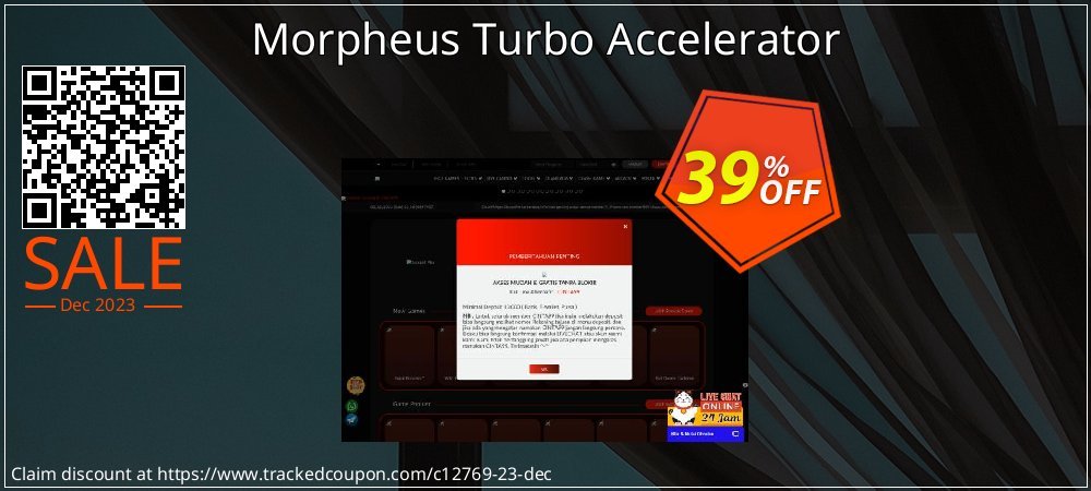 Morpheus Turbo Accelerator coupon on Virtual Vacation Day offering discount