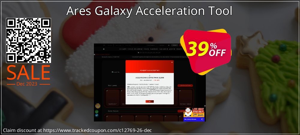 Ares Galaxy Acceleration Tool coupon on World Party Day promotions