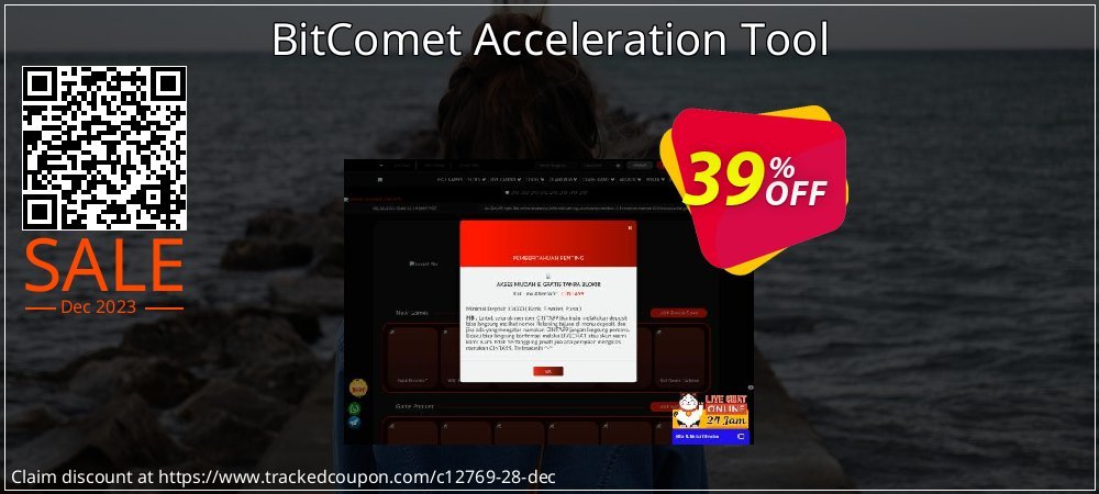 BitComet Acceleration Tool coupon on Virtual Vacation Day sales