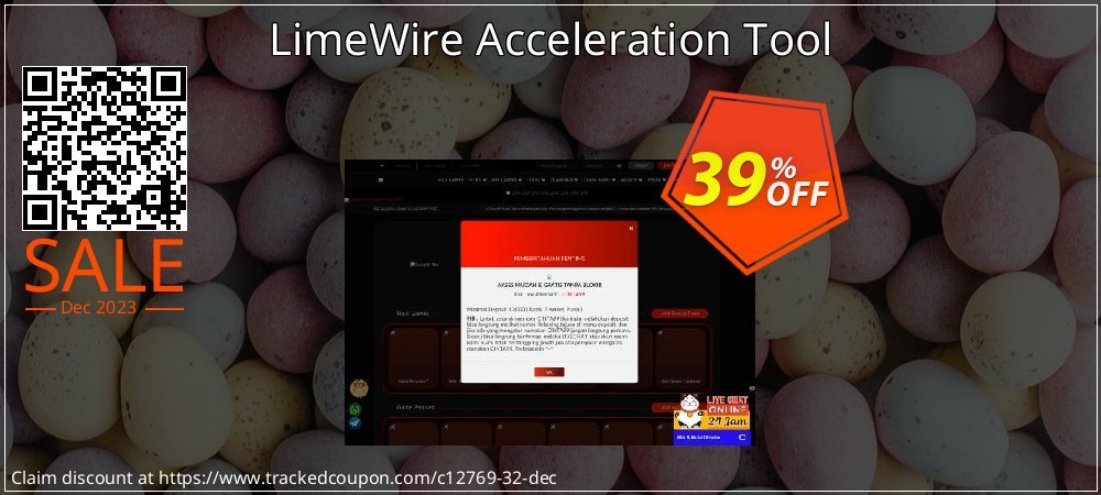 LimeWire Acceleration Tool coupon on April Fools' Day offering sales