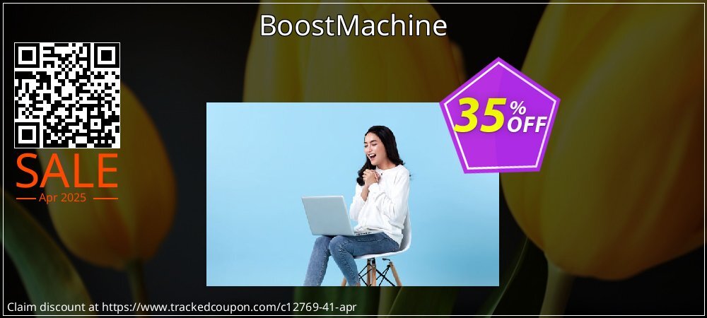 BoostMachine coupon on World Party Day offering sales