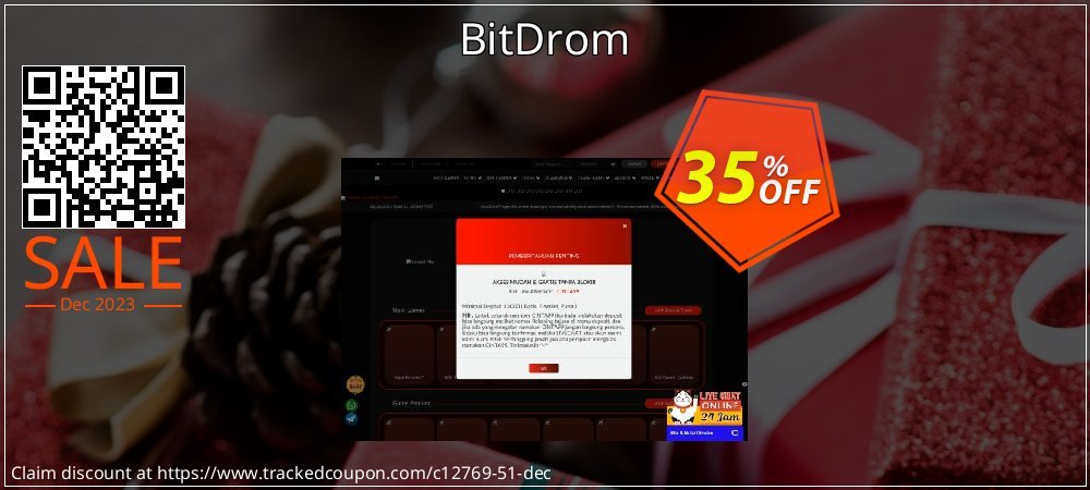 BitDrom coupon on World Party Day super sale