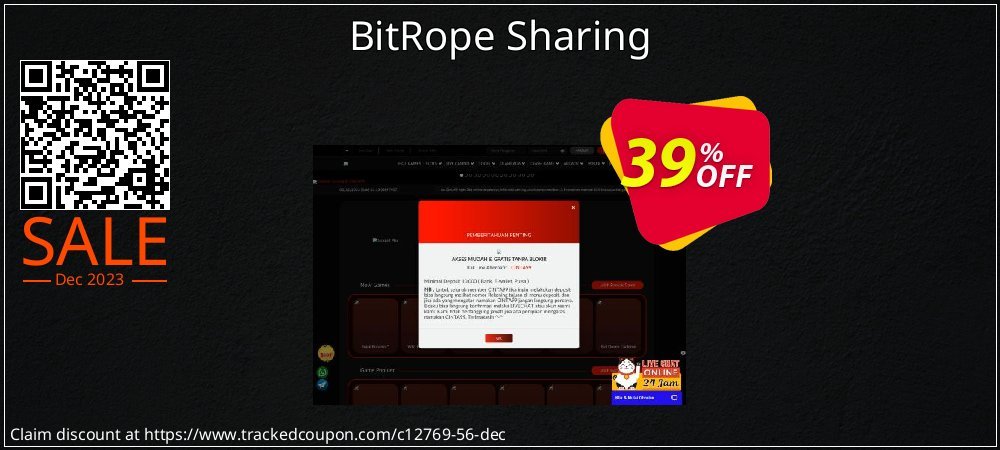 BitRope Sharing coupon on World Party Day offer