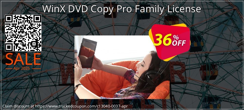 WinX DVD Copy Pro Family License coupon on National Memo Day discount