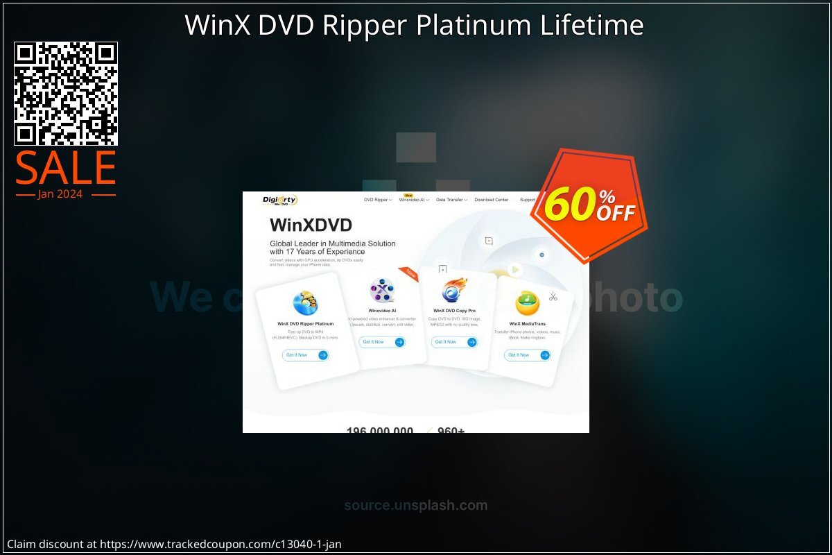 WinX DVD Ripper Platinum Lifetime coupon on World Whisky Day discount
