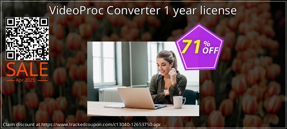 VideoProc Converter 1 year license coupon on National Walking Day discount