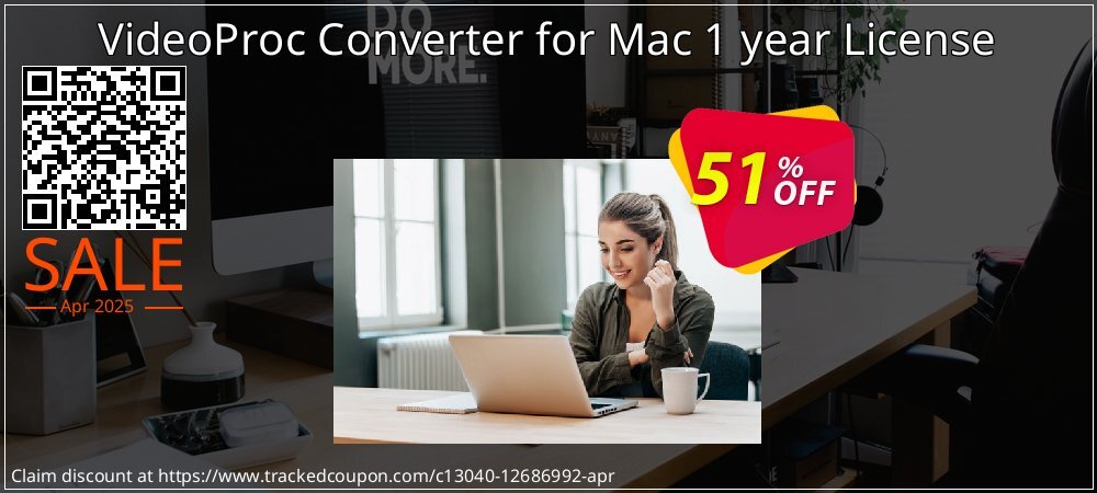 VideoProc Converter for Mac 1 year License coupon on National Memo Day sales