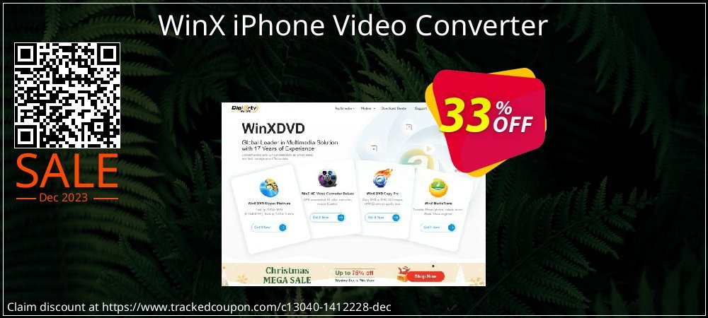 WinX iPhone Video Converter coupon on National Pizza Party Day offering discount