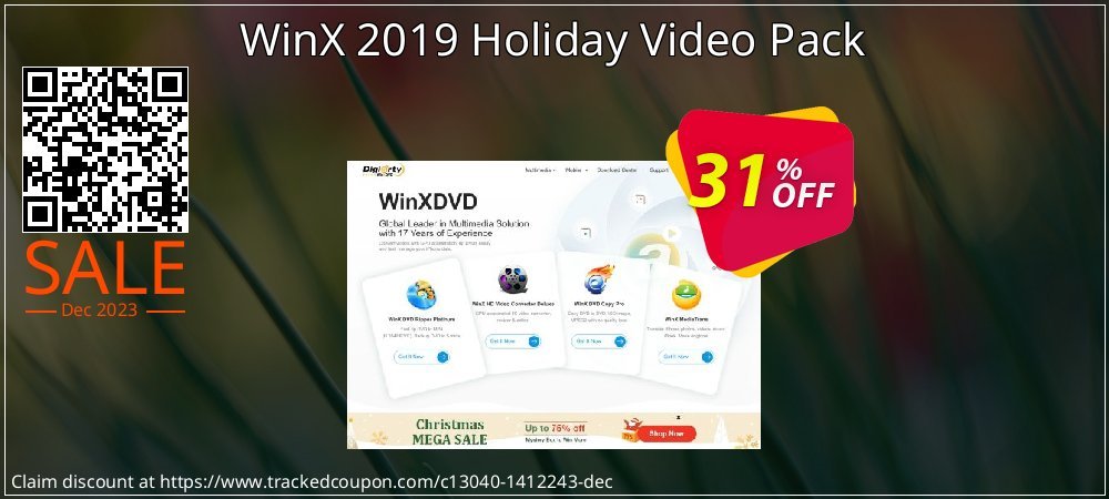 WinX 2019 Holiday Video Pack coupon on Virtual Vacation Day promotions