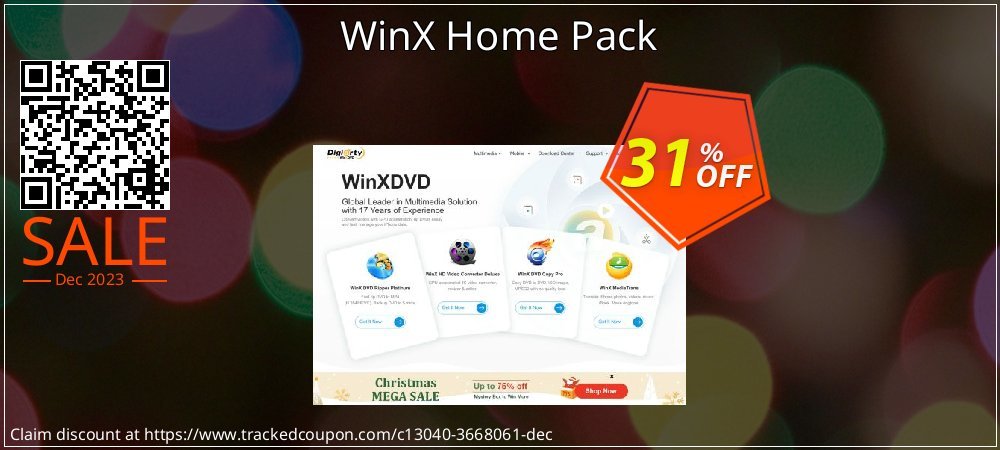 WinX Home Pack coupon on World Party Day offering discount