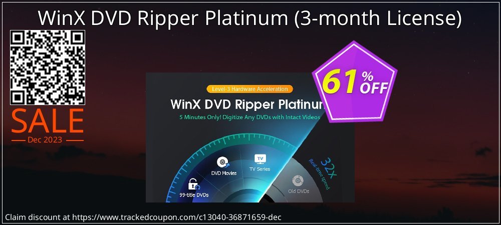 WinX DVD Ripper Platinum - 3-month License  coupon on National Smile Day offer