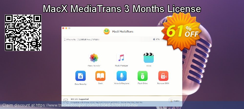 MacX MediaTrans STANDARD 3-month License coupon on Mother Day deals