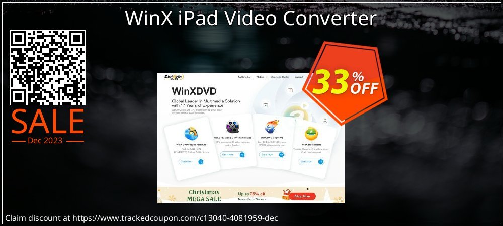 WinX iPad Video Converter coupon on National Smile Day offer