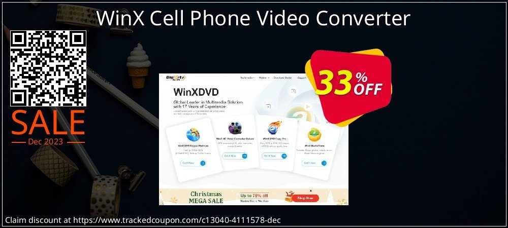 WinX Cell Phone Video Converter coupon on Virtual Vacation Day sales