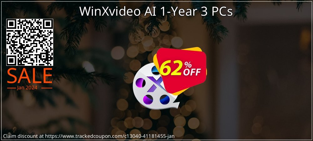 WinXvideo AI 1-Year 3 PCs coupon on National Walking Day discount