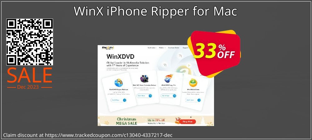 WinX iPhone Ripper for Mac coupon on National Memo Day offer