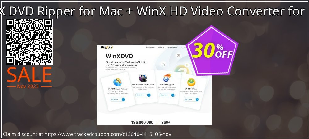 WinX DVD Ripper for Mac + WinX HD Video Converter for Mac coupon on Nude Day super sale