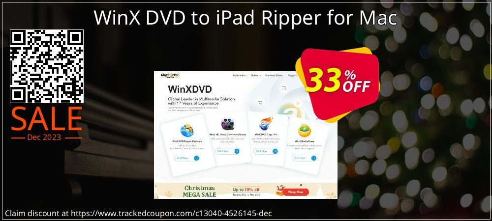 WinX DVD to iPad Ripper for Mac coupon on National Walking Day deals