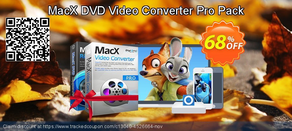 MacX DVD Ripper + Video Converter Pro Pack coupon on National Smile Day sales