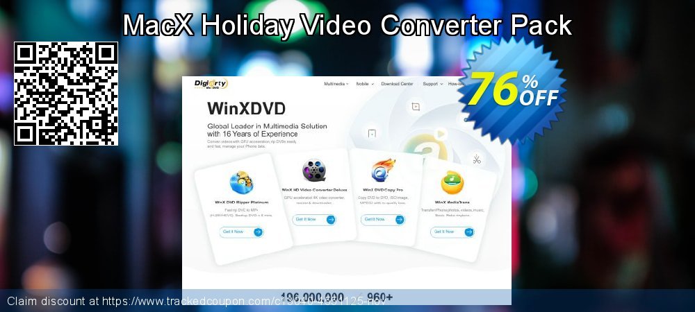 MacX Holiday Video Converter Pack coupon on World Backup Day super sale
