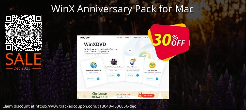 WinX Anniversary Pack for Mac coupon on National Loyalty Day offering discount