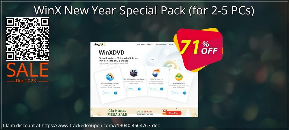 WinX New Year Special Pack - for 2-5 PCs  coupon on April Fools' Day offering sales