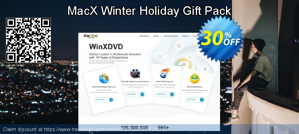 Get 30% OFF MacX Winter Holiday Gift Pack offering discount