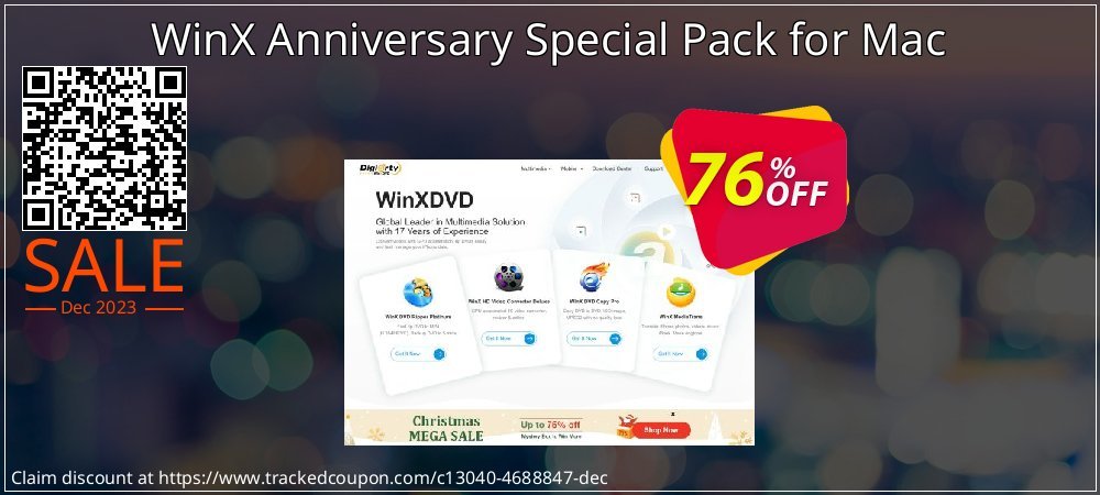 WinX Anniversary Special Pack for Mac coupon on National Memo Day offer