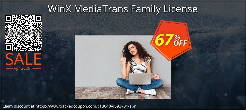 WinX MediaTrans Family License coupon on World Party Day offering discount