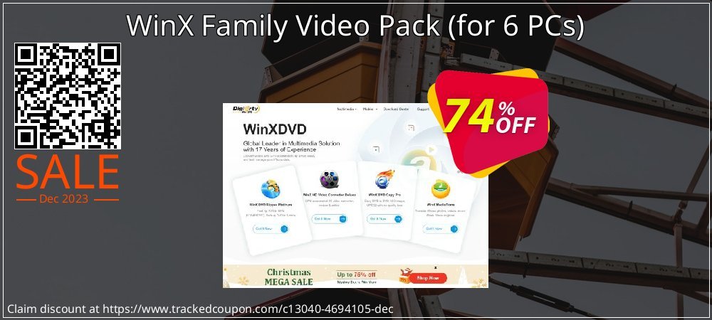WinX Family Video Pack - for 6 PCs  coupon on Mother's Day offering discount