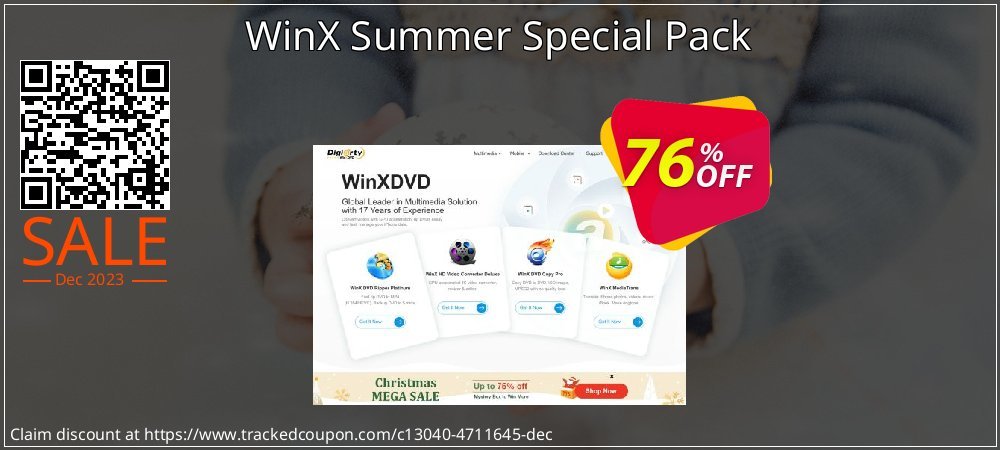 WinX Summer Special Pack coupon on National Walking Day offer
