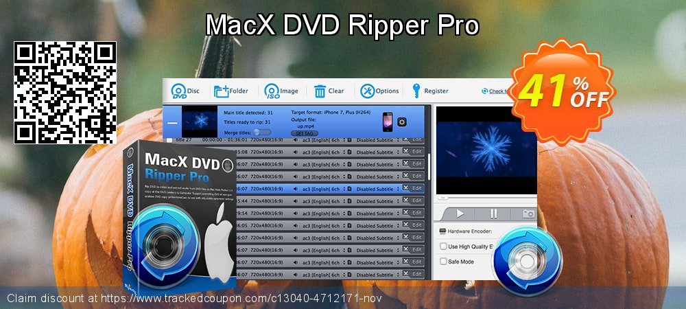 MacX DVD Ripper Pro coupon on Christmas super sale
