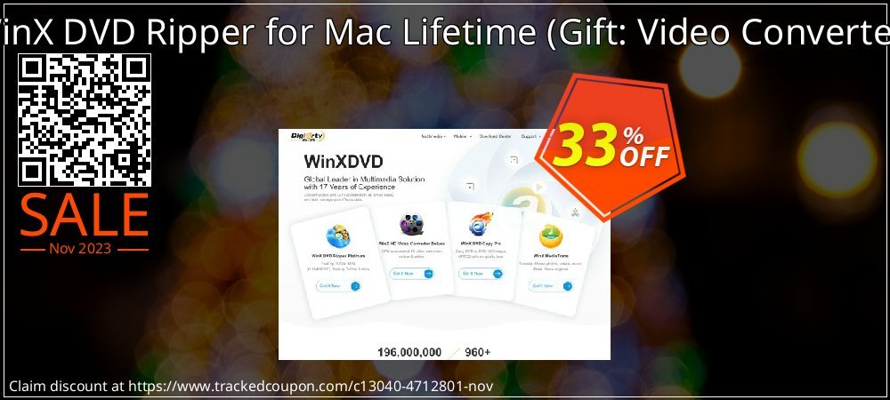WinX DVD Ripper for Mac Lifetime - Gift: Video Converter  coupon on World Whisky Day discounts
