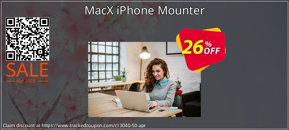 MacX iPhone Mounter coupon on National Walking Day super sale