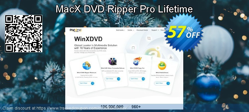 MacX DVD Ripper Pro Lifetime coupon on World Party Day promotions