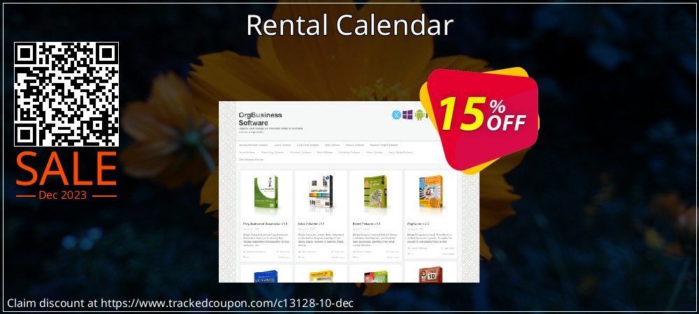 Rental Calendar coupon on World Smile Day super sale