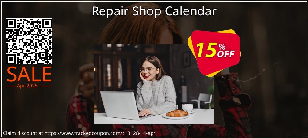 Repair Shop Calendar coupon on Tell a Lie Day offering discount