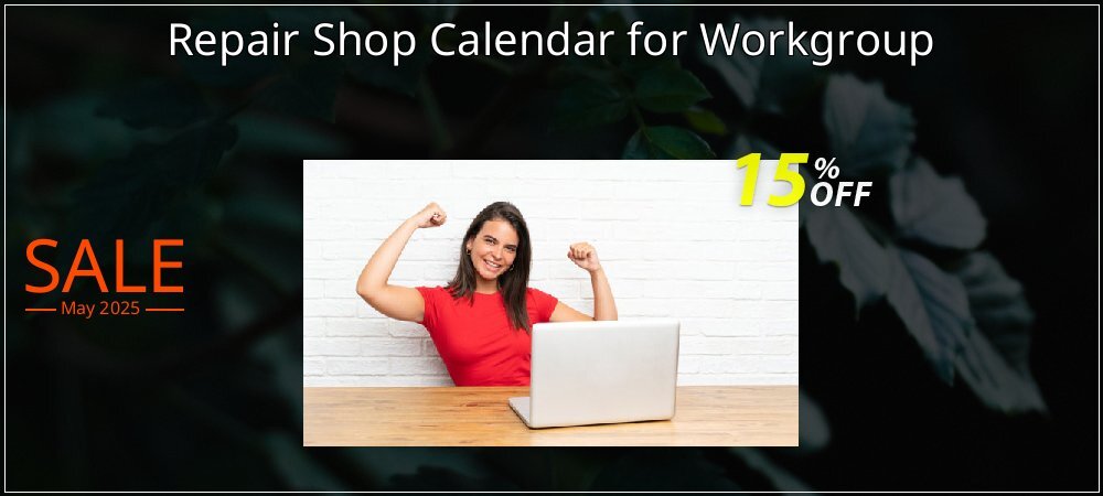 Repair Shop Calendar for Workgroup coupon on National Walking Day offering sales