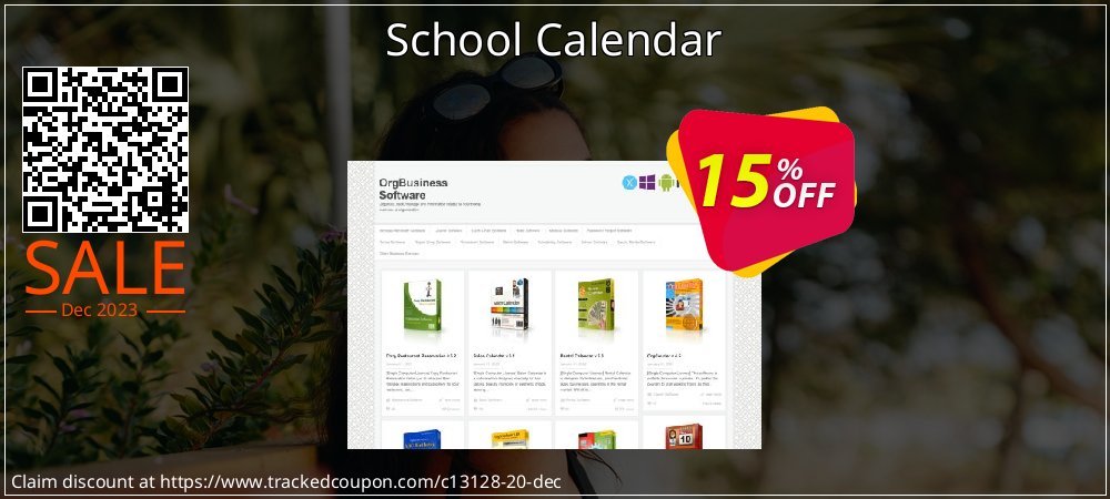 School Calendar coupon on World Backup Day sales